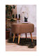 Living Room Wooden Brown Stool