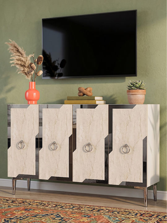White TV Stand L120xD32xH75cm