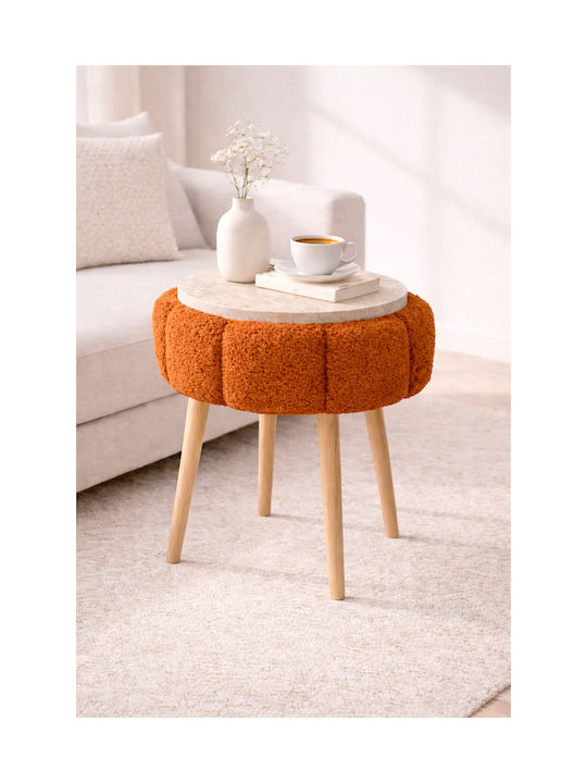 Wooden Red Living Room Stools