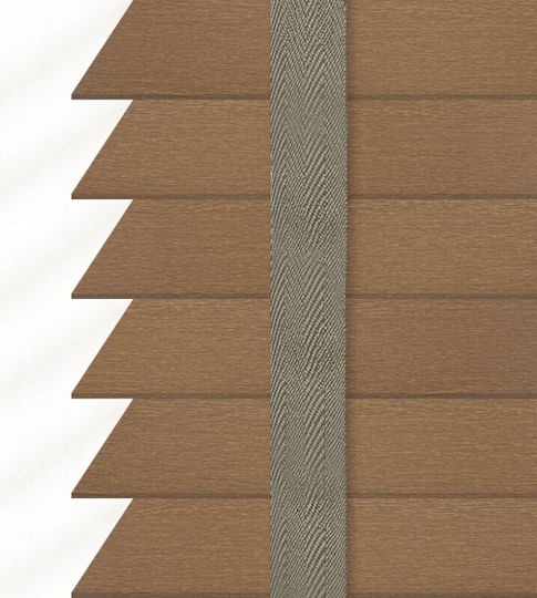 FS Wooden Brown Blind 100x100 cm DM-72
