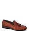 Leather Men's Moccasins in Tabac Brown Colour 6050-4-koniak