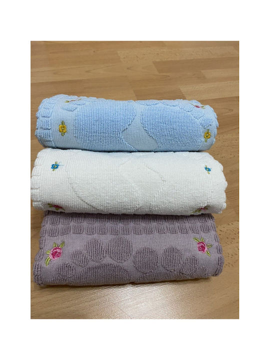 SteweHome Set Cotton Bath Mats STE-024697-V51010 Beige 50x70cm 3 Pieces