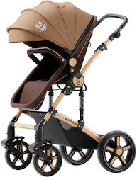 Buf Boof Umkehrbar 2 in 1 Baby Kinderwagen geeignet für Neugeborene Braun Buf Boof Umkehrbar 2 in 1 Baby Kinderwagen geeignet für Neugeborene Braun
