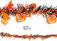 Carnival Garland Pumpkin Tinsel 4m