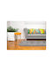 Living Room Wooden Orange Stool