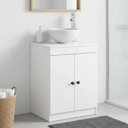 vidaXL Bancă Fără Lavoar M54xA41xÎ70cm Alb