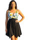Damen Korto Kleid Damenbademode Gelbe Rosen