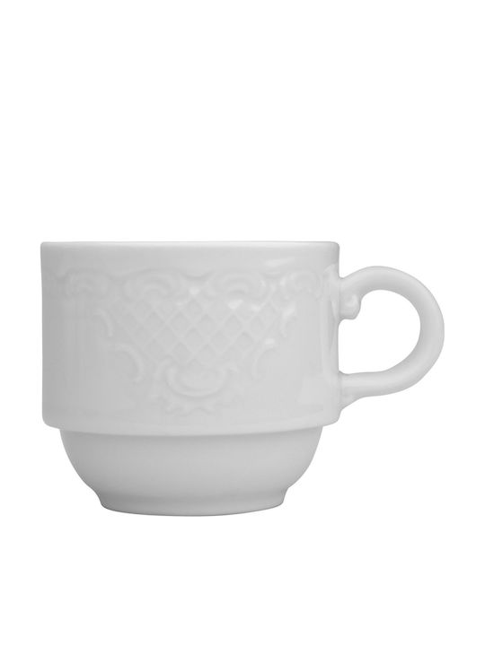 Ionia Olympia Set Coffee Cups Porcelain White 2...