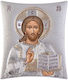 Silberne Heiligenikone von Jesus Christus 18,80cm x 25,50cm Eik007