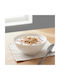 Beauty Home Art 7710 Round White Porcelain Cereal Serving Bowl Diameter 16cm