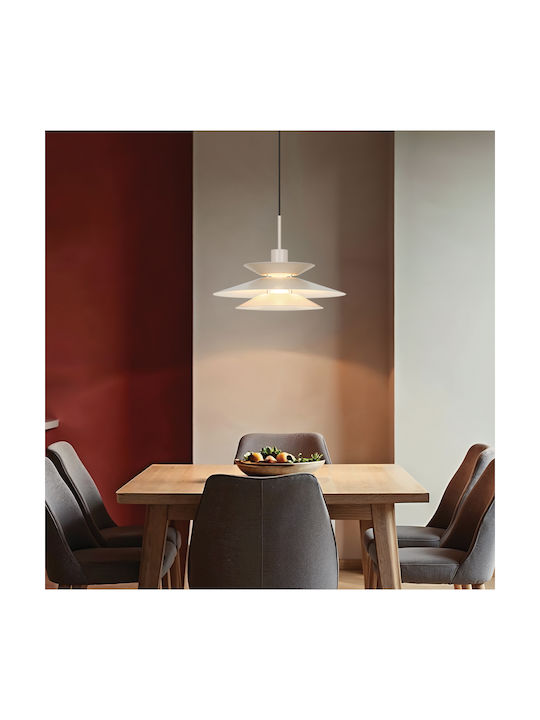 Viokef Stevi Pendant Ceiling Light Beige with E...