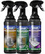 Tenzi Reinigungs- und Pflege-Set für Autoteile 3x600ml
