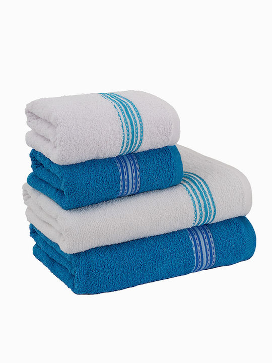 SteweHome Bath Towels Set 4pcs Bath