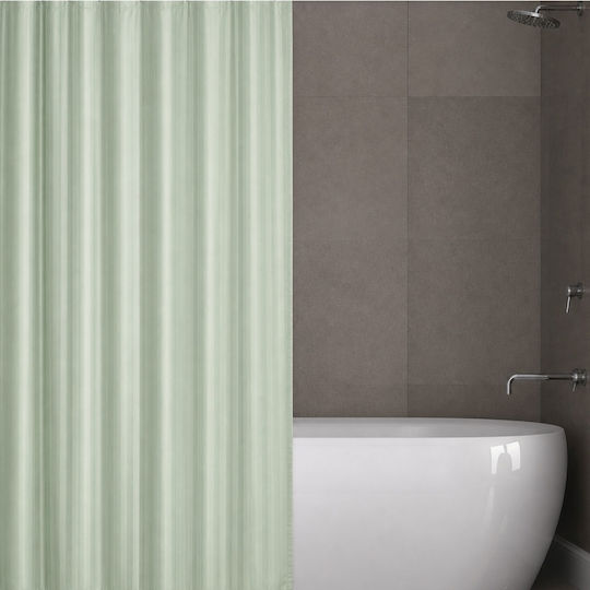 San Lorentzo Luxor Fabric Shower Curtain 180x180cm Mint 1804BE
