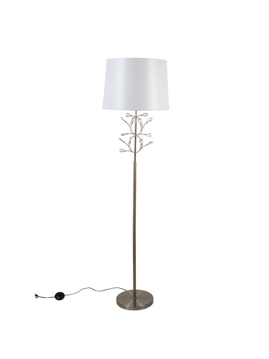 Φωlichtische Stehlampe Y155xH40cm Silber