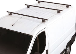 Fabbri Fiat Scudo Kommerziell 01 07>04 16 Autodachträger Metallisch Professionell – Schwere Art 150 cm Set mit 3 Trägern inklusive Schloss