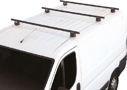 Fabbri – Peugeot Traveller 06/16> Car Roof Bars Iron Professional Heavy Duty 150 Cm Set 3 Bars Locks Included