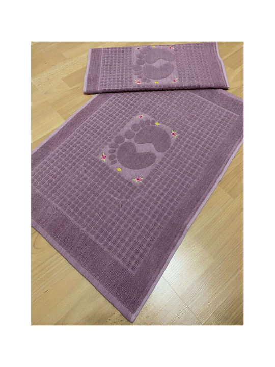 SteweHome Set Covoare De Baie Din Bumbac STE-024656-V50887 100% Bumbac 50x70cm 2 Bucăți