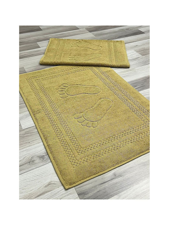 SteweHome SteweHome Badematten Baumwoll Set Gelb 50x70cm 2 Stück