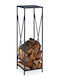Relaxdays Raft Din Lemn Pentru Depozitare Lemne 112x34x34cm Gri