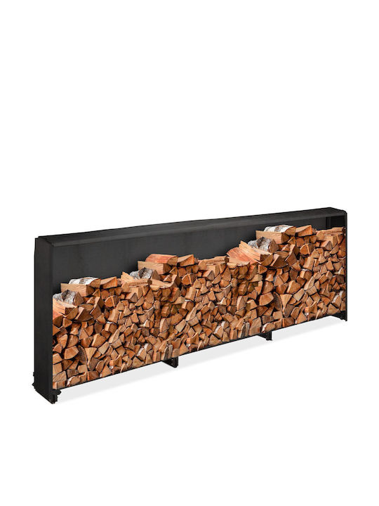 Relaxdays Raft Metalic De Depozitare Lemne 110x...