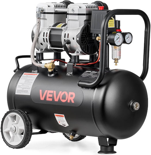 Vevor Air Compressor with Power 1.5hp and Air Chamber 24lt