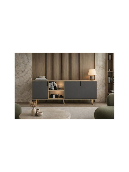 Буфет Дървен SteweHome Многоцветен 180x45x80см