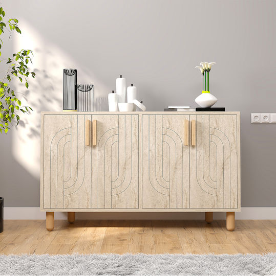 Μπουφές Ξύλινος Καφέ 120x30x75cm
