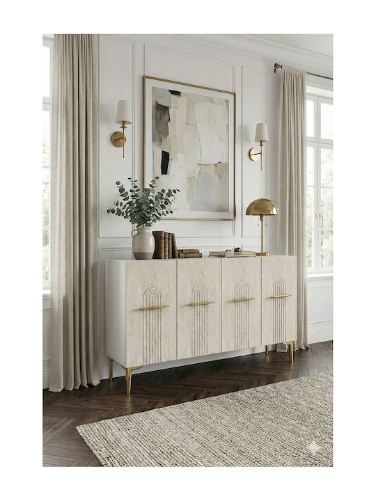 Wooden Sideboard Multicolour 120x32x75cm