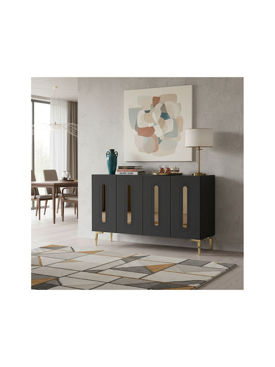 Μπουφές Ξύλινος Καφέ 120x32x75cm