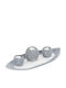 Relaxdays Set Suporturi Lumanări Pentru Suporturi De Lumânări Gri 7.5x16cm 3 Bucăți