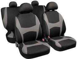 Καλύμματα Καθισμάτων Capri Set 4τεμ Μαύρο Γκρι Lampa L5494.7