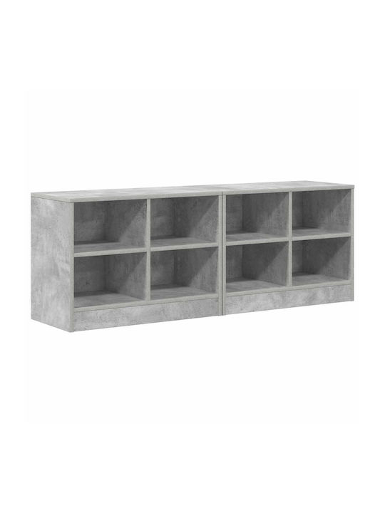 Wooden Storage Shelf Unit with 2 Drawers L66xW3...