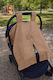SteweHome Brown Stroller Blanket