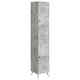 vidaXL Bathroom Wall Column Cabinet 33x34.5x90 ...