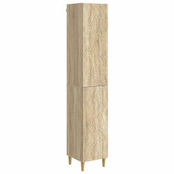 vidaXL Стенна Колона За Баня 33x34.5x90см Сонома