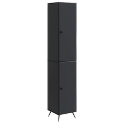 vidaXL Stâlp De Baie De Perete 33x34,5x90cm Negru