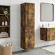 vidaXL Badezimmer-Säulenschrank Wandhängeschran...