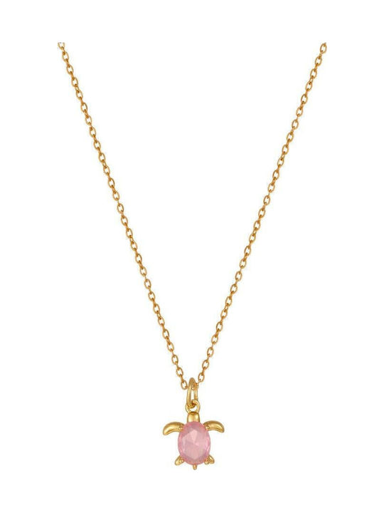 Callajewels Παιδικό Κολιέ με Πέτρες από Ατσάλι