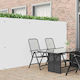 vidaXL Plastic Fence Panel in White Colour 3x1.8m