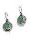 Silver Earrings with Stones