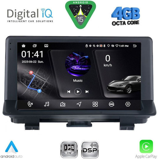 Digital IQ Ηχοσύστημα Αυτοκινήτου για Audi Q3 2013-2018 (Bluetooth/USB/WiFi/GPS/Apple-Carplay/Android-Auto) με Οθόνη Αφής 9"