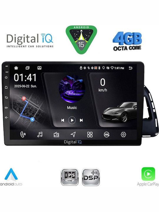 Digital IQ Car Audio System for Audi Q5 2010-2018 Bluetooth USB WiFi GPS Apple CarPlay Android Auto with 10" Touch Screen