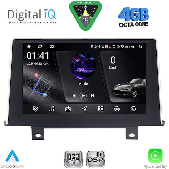 Digital IQ Car Audio System for BMW Series 1 2011-2016 (Bluetooth/USB/WiFi/GPS/Apple CarPlay/Android Auto) with 9" Touch Screen