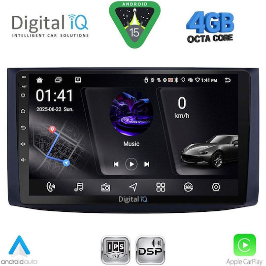Digital IQ Car Audio System for Chevrolet Aveo 2006-2010 Bluetooth USB WiFi GPS Apple CarPlay Android Auto with 9" Touch Screen