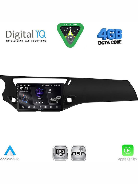Digital IQ Car Audio System for Citroen C3 / DS3 2009-2016 (Bluetooth/USB/WiFi/GPS/Apple CarPlay/Android Auto) with 9" Touch Screen