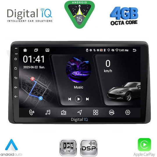 Digital IQ Car Audio System for Dacia Duster 2019 (Bluetooth/USB/WiFi/GPS/Apple CarPlay/Android Auto) with 10" Touch Screen