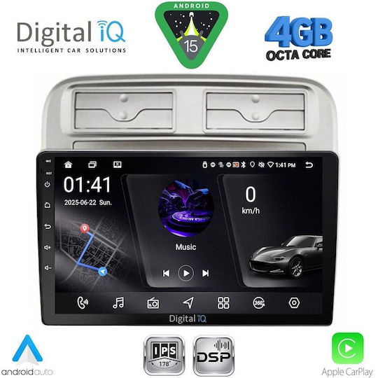 Digital IQ Car Audio System for Fiat Grande Punto 2005-2012 Bluetooth USB WiFi GPS Apple CarPlay Android Auto with 9" Touch Screen