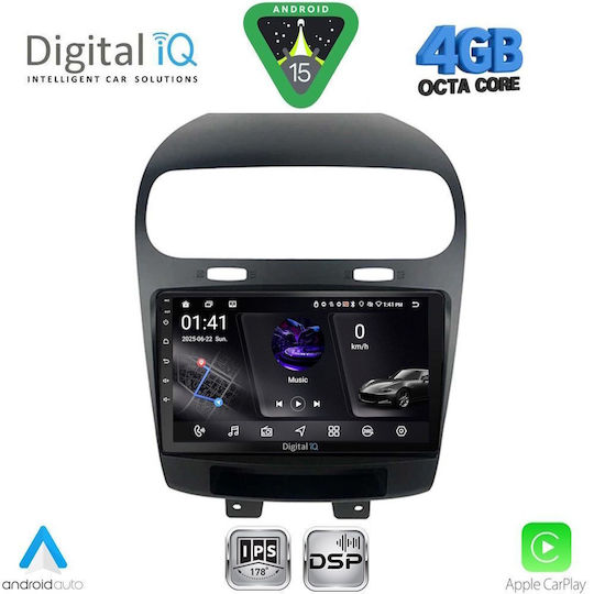 Digital IQ Car Audio System for Fiat Freemont 2008-2020 Bluetooth USB WiFi GPS Apple CarPlay Android Auto with 9" Touch Screen