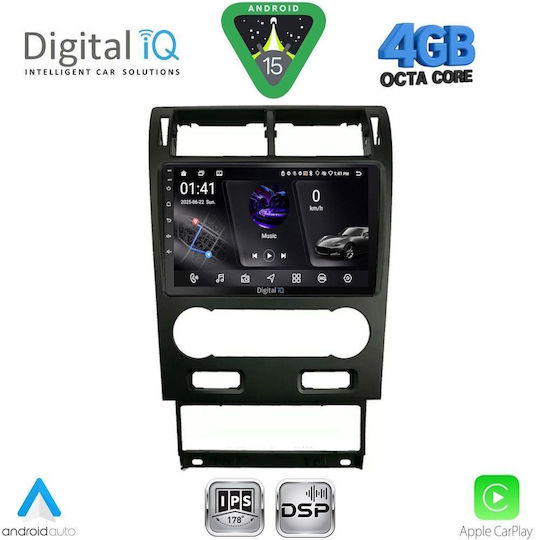 Digital IQ Ηχοσύστημα Αυτοκινήτου για Ford Mondeo 2003-2006 (Bluetooth/USB/WiFi/GPS/Apple-Carplay/Android-Auto) με Οθόνη Αφής 9"